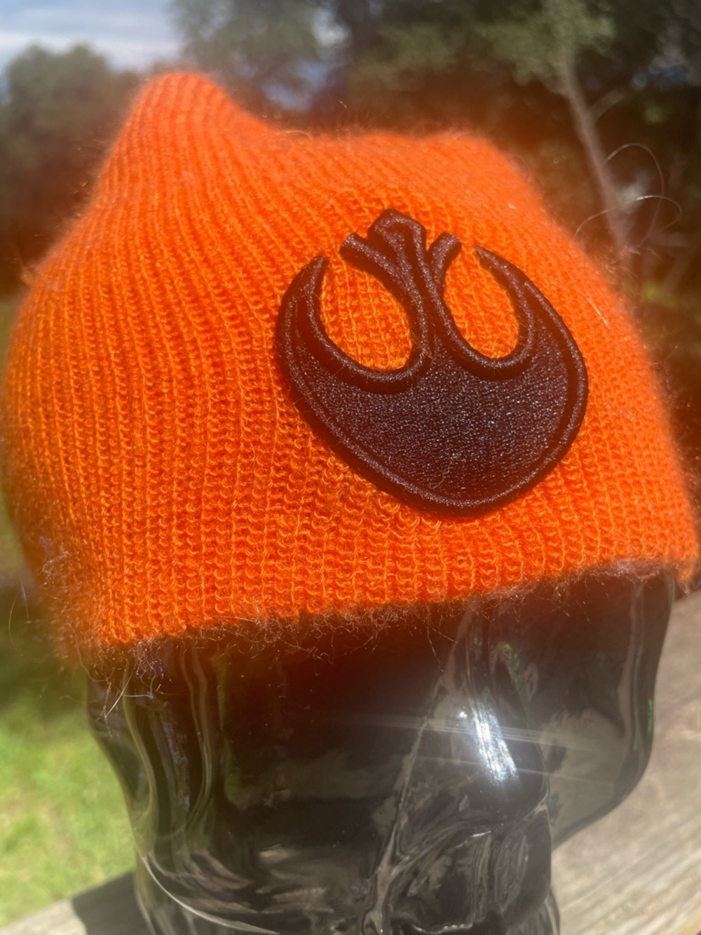 Star Wars Orange Rebel Logo Beanie Hat - Picture 3 of 5